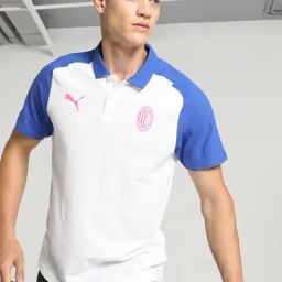 Puma White Cotton Regular Fit Printed Sports Polo-image-66