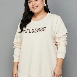 Nexus by Lifestyle Beige Cotton Printed Sweatshirt-image-63