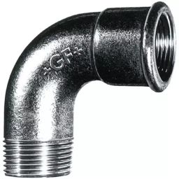 Georg Shrt Elbow Fischer Galvanised malleable Iron Fitting 90° Short male BSPT 2in to BSPP 2in, 770011209 (Pack of 2)-image-48