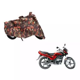 Auto Pearl Waterproof Two Wheeler Cover For Hero Passion Plus (Green & Multi Color)-image-99