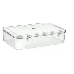 MyPlast PURE PACK - 101 Kitchen Container Transparent Rectangular White (Pack of 5)-picture-21
