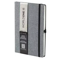 Worldone Classic Journal Notebook Cotton With Elastic Closure Size A5 Assorted Color, WPP1378 image 3