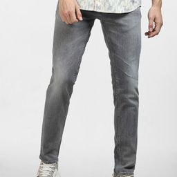 Jack & Jones Men Skinny Fit Low-Rise Mildly Distressed Heavy Fade Jeans-picture-42