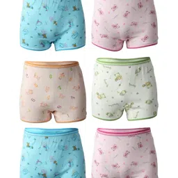 Bodycare Kids Multicolored Cotton Printed Bloomers (Pack of 6)-7
