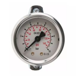 RS Pro G 1/8 Analogue Pressure Gauge 10bar Back Entry 50 mm Outside Diameter-picture-40