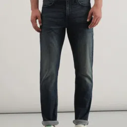 Lee Rodeo Dark Blue Regular Fit Lightly Washed Jeans-picture-43