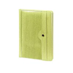 Worldone Pu Notebook, Front Transparent View Pocket With Tich Button Closure Size A5 Assorted Color, WPP1433-39
