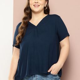 Sztori Plus Size Solid Top-image-7