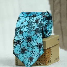 Tossido Men Blue & Black Printed Broad Tie-picture-23