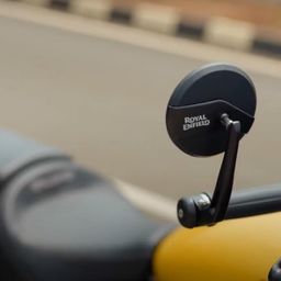 generic Rear View Handle Bar End Mirror Pair Round Convex For New Classic Reborn/New Bullet/Hunter/Meteor 350/Super Meteor 650/Containental GT/Interceptor/Himalayan 411,450/Scram 411/Guerrilla 450 All Modal image 2