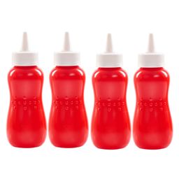 Gluman Plastic Squeezy Sauce Bottle For Clean & Mess-Free Dispensing 400 ml (Set of 4)-14
