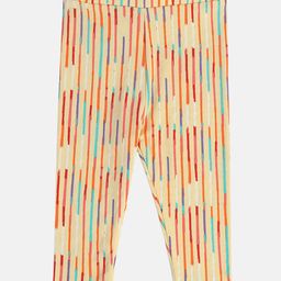MINI KLUB Cotton Abstract Printed Leggings - Peach-image-83