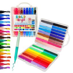 FunBlast Dual Tip Acrylic Marker Colors Set 18 Pcs Multicolor-picture-34