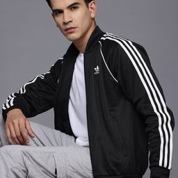 ADIDAS Originals Stand Collar Striped Sst Tt Sporty Jacket-10