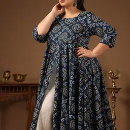 anayna Bandhani Printed Kurta-image-66