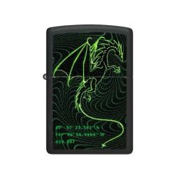 Zippo Black Brass Cyberpunk Dragon Design Windproof Pocket Lighter-image-63