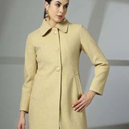 Chkokko Beige Plain Coat-image-74