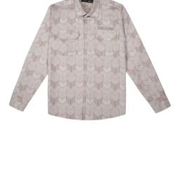 Cavio Peach Printed Shirt-13