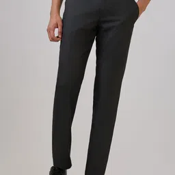 Park Avenue Men Printed Regular Fit Mid-Rise Formal Trousers-image-38