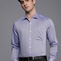 Louis Philippe Men Pure Cotton Slim Fit Formal Shirt-image-51