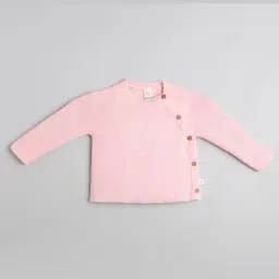 Ed-A-Mamma Girls Pink Cotton Self Design Combo Set-image-22