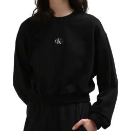 CALVIN KLEIN Ck Black Cotton Sweatshirt-image-90