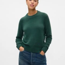 GAP Green Regular Fit Solid Pullover-image-83
