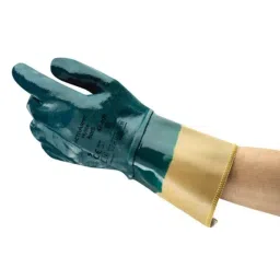 Ansell ActivArmr Hylite 47-409 Blue Cotton Oil Grip Oil Repellent Work Gloves Size 10 Nitrile Coating, 47409100-picture-44