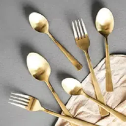 Shapes Gracia Titanium Coated Gold Cutlery Set of 24 Pcs. SC/GA/TNG/24BS/MT-image-45