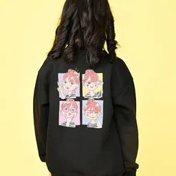NUSYL Girls Printed Oversized Sweatshirt-picture-19