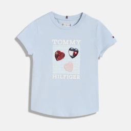 TOMMY HILFIGER Girls Blue Cotton Others T-Shirt-picture-33