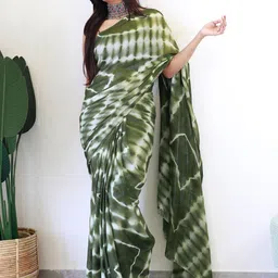 Anouk Rustic Tie and Dye Poly Georgette Saree image 5