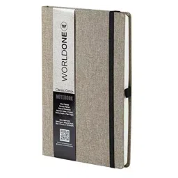 Worldone Classic Journal Notebook Cotton With Elastic Closure Size B5 Assorted Color, WPP1379-21