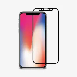 GRIPP For Apple iPhone X Screen Protector Tempered Glass (Black)-36