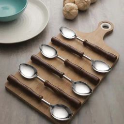 VarEesha Vintage Scoops Brown Stainless Steel 6 Piece Cutlery Set-image-20