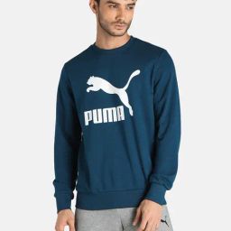 Puma Blue Round Neck Sweatshirt-image-77