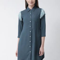 KASSUALLY Blue Relaxed Fit Shirt-picture-22
