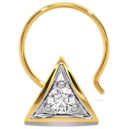 Candere by Kalyan Jewellers 18k Yellow Gold & Diamond Nosepin for Women-image-96