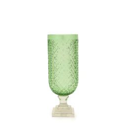 Home4U Orna Green Orna Glass Candle Holder-24