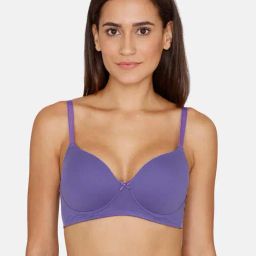 Zivame Purple Non Wired Padded T-Shirt Bra-image-71