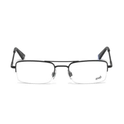 WEB EYEWEAR Black Half Rim Rectangular Frame Designed in Italy-96