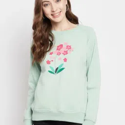 Crimsoune Club Green Floral Print Sweatshirt-picture-19