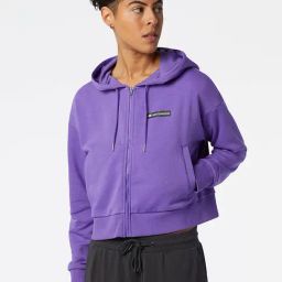 New Balance Purple Printed Sports Hoodie-image-91