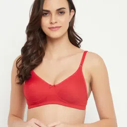Clovia Red Non-padded Bra-image-37