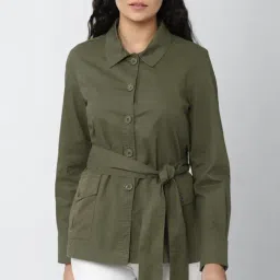 Van Heusen Olive Regular Fit Jacket-picture-45