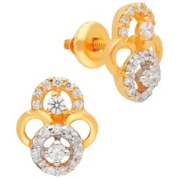 Malabar Gold & Diamonds 22k Yellow Gold Stud Earrings for Women-image-92