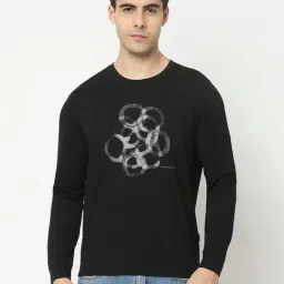 Crimsoune Club Black Regular Fit Printed Sweatshirt-picture-17