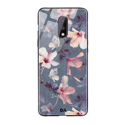 DailyObjects Grey & Pink OnePlus 7 Glass Case Cover-picture-10