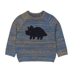Mothercare Kids Blue Cotton Textured Pattern Full Sleeves Sweater-image-121