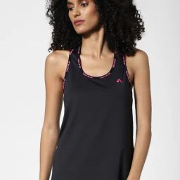 Only Black Logo Print Tank Top-image-73